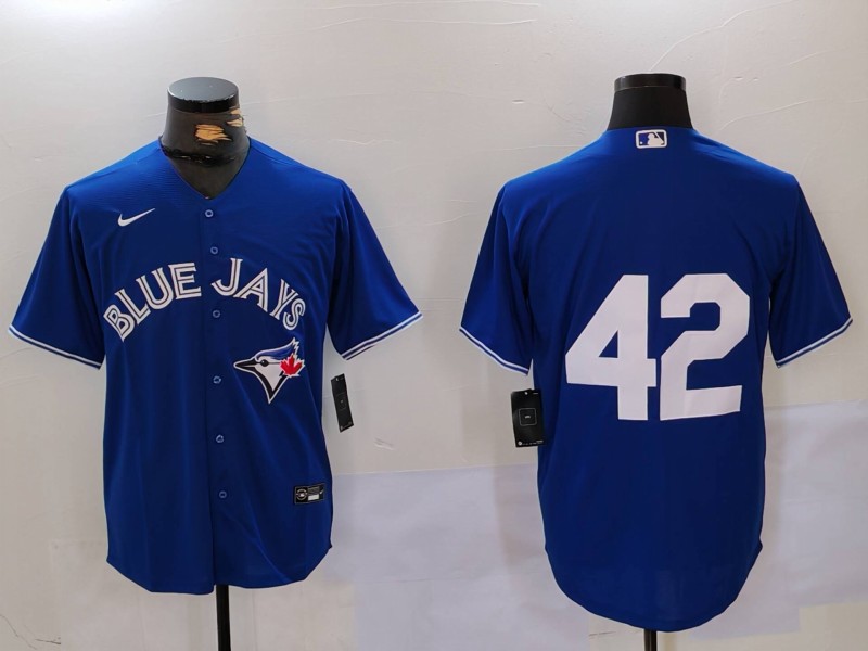 Men Toronto Blue Jays 42 No Name Game 2024 Nike MLB Jersey style 1